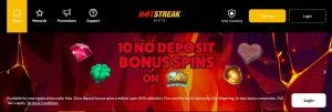 Hot Streak Casino No Deposit Bonus Spins